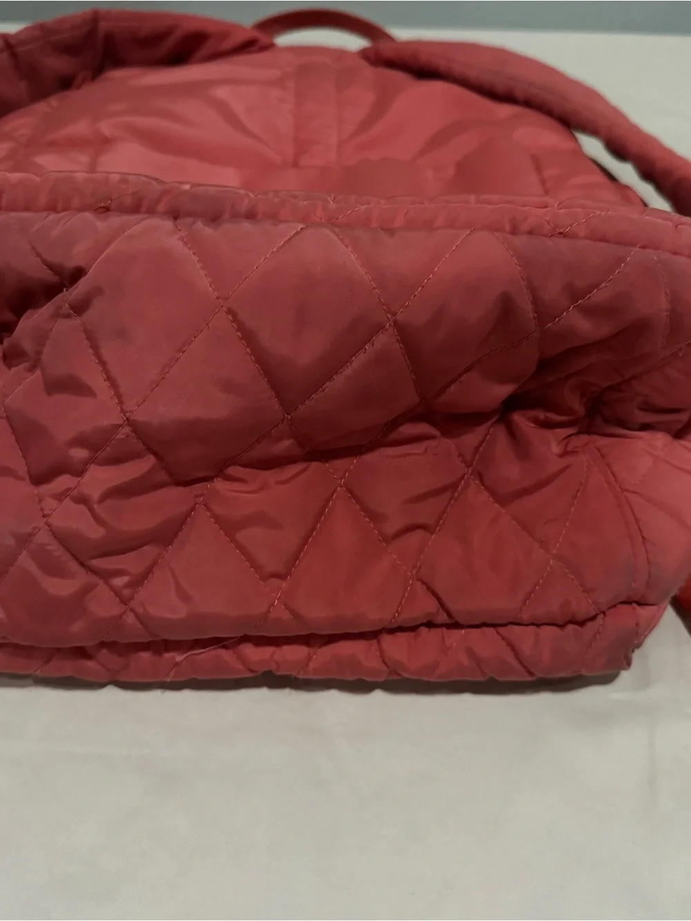 Vera Bradley Quilted Coral Pink Backpack - Picture 11 of 13